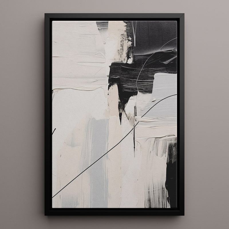 Canvas Wall Art Stretched Over Wooden Frame with Floating Frame and Black Stain Painting CV4124 - Al Rugaib Furniture