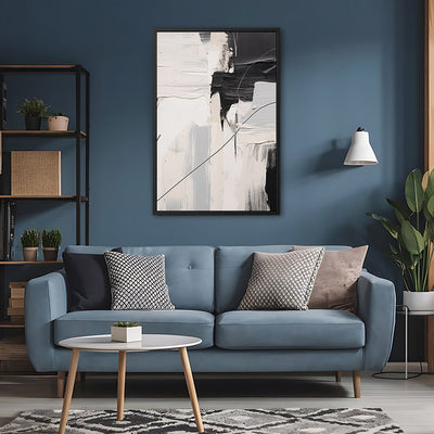 Canvas Wall Art Stretched Over Wooden Frame with Floating Frame and Black Stain Painting CV4124 - Al Rugaib Furniture