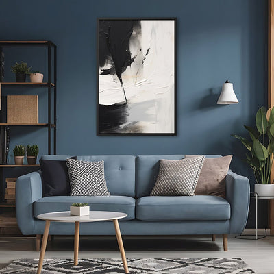 Canvas Wall Art Stretched Over Wooden Frame with Floating Frame and Black Stain Painting CV4125 - Al Rugaib Furniture