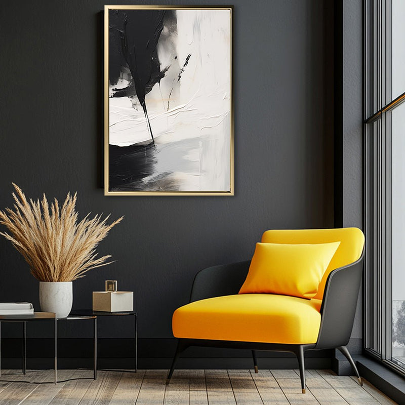 Canvas Wall Art Stretched Over Wooden Frame with Floating Frame and Black Stain Painting CV4125 - Al Rugaib Furniture