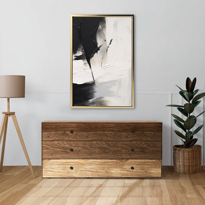 Canvas Wall Art Stretched Over Wooden Frame with Floating Frame and Black Stain Painting CV4125 - Al Rugaib Furniture