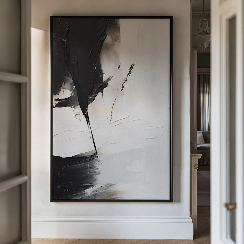 Canvas Wall Art Stretched Over Wooden Frame with Floating Frame and Black Stain Painting CV4125 - Al Rugaib Furniture