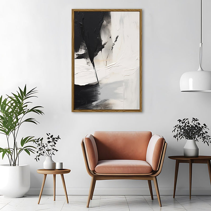 Canvas Wall Art Stretched Over Wooden Frame with Floating Frame and Black Stain Painting CV4125 - Al Rugaib Furniture