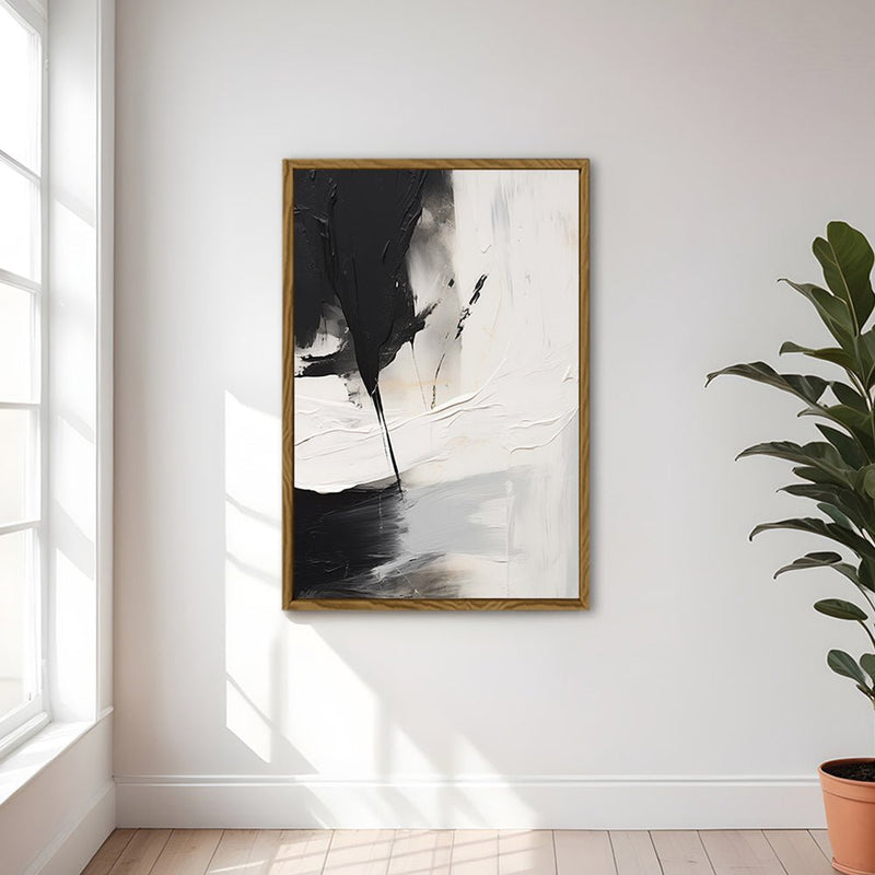 Canvas Wall Art Stretched Over Wooden Frame with Floating Frame and Black Stain Painting CV4125 - Al Rugaib Furniture