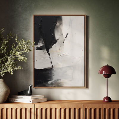 Canvas Wall Art Stretched Over Wooden Frame with Floating Frame and Black Stain Painting CV4125 - Al Rugaib Furniture