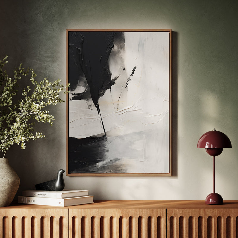 Canvas Wall Art Stretched Over Wooden Frame with Floating Frame and Black Stain Painting CV4125 - Al Rugaib Furniture