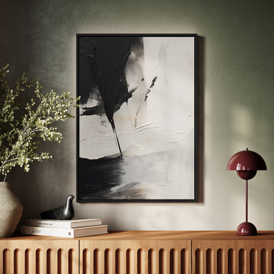 Canvas Wall Art Stretched Over Wooden Frame with Floating Frame and Black Stain Painting CV4125 - Al Rugaib Furniture