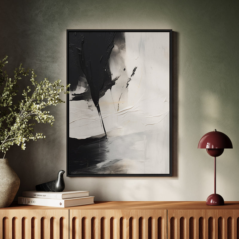 Canvas Wall Art Stretched Over Wooden Frame with Floating Frame and Black Stain Painting CV4125 - Al Rugaib Furniture