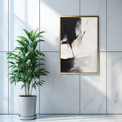 Canvas Wall Art Stretched Over Wooden Frame with Floating Frame and Black Stain Painting CV4125 - Al Rugaib Furniture