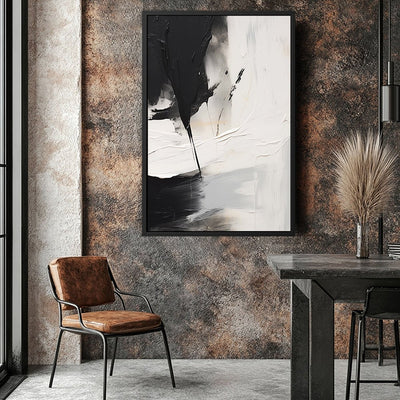 Canvas Wall Art Stretched Over Wooden Frame with Floating Frame and Black Stain Painting CV4125 - Al Rugaib Furniture