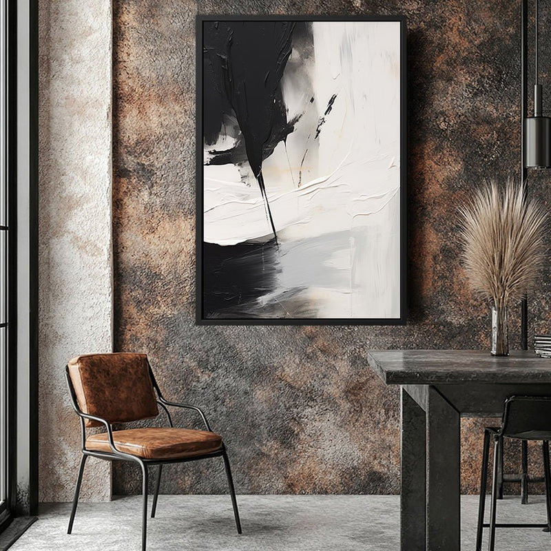 Canvas Wall Art Stretched Over Wooden Frame with Floating Frame and Black Stain Painting CV4125 - Al Rugaib Furniture