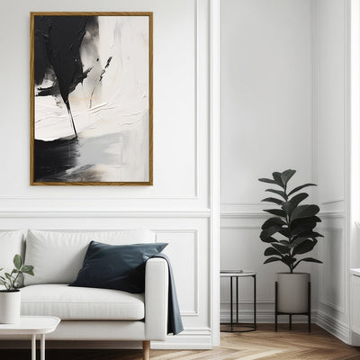 Canvas Wall Art Stretched Over Wooden Frame with Floating Frame and Black Stain Painting CV4125 - Al Rugaib Furniture