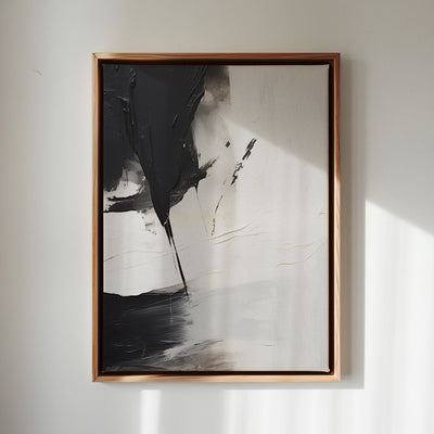 Canvas Wall Art Stretched Over Wooden Frame with Floating Frame and Black Stain Painting CV4125 - Al Rugaib Furniture