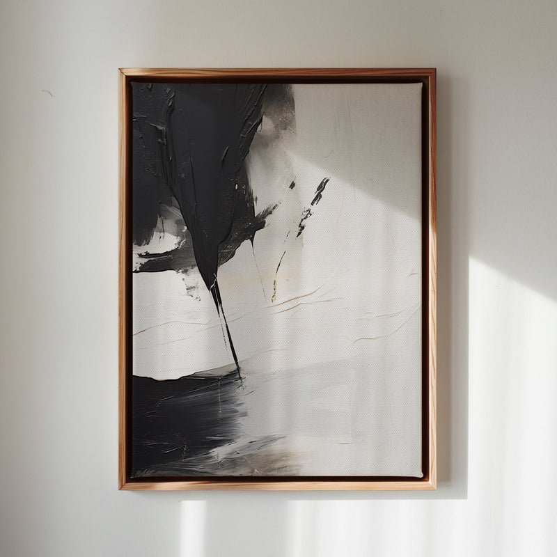 Canvas Wall Art Stretched Over Wooden Frame with Floating Frame and Black Stain Painting CV4125 - Al Rugaib Furniture