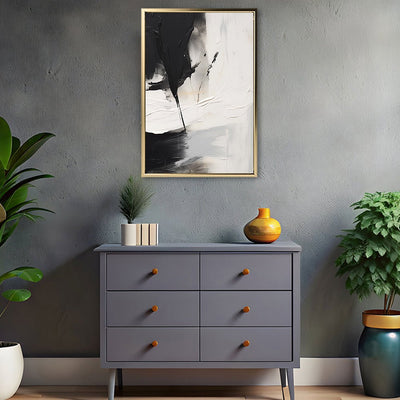 Canvas Wall Art Stretched Over Wooden Frame with Floating Frame and Black Stain Painting CV4125 - Al Rugaib Furniture