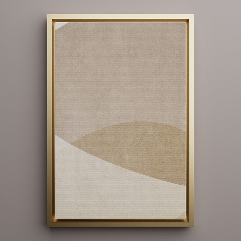 Canvas Wall Art Stretched Over Wooden Frame with Floating Frame and Brown Shades Painting CV4132 - Al Rugaib Furniture