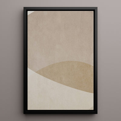 Canvas Wall Art Stretched Over Wooden Frame with Floating Frame and Brown Shades Painting CV4132 - Al Rugaib Furniture