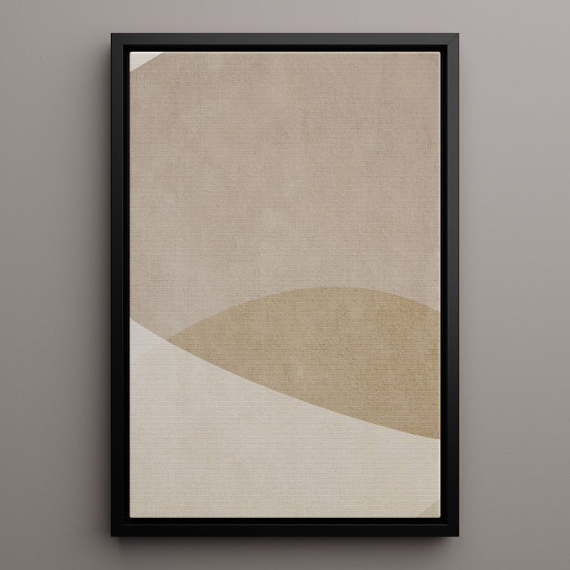 Canvas Wall Art Stretched Over Wooden Frame with Floating Frame and Brown Shades Painting CV4132 - Al Rugaib Furniture