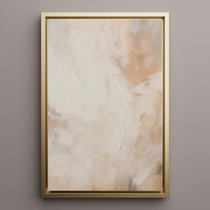Canvas Wall Art Stretched Over Wooden Frame with Floating Frame and Brown Smoke Painting CV4134 - Al Rugaib Furniture