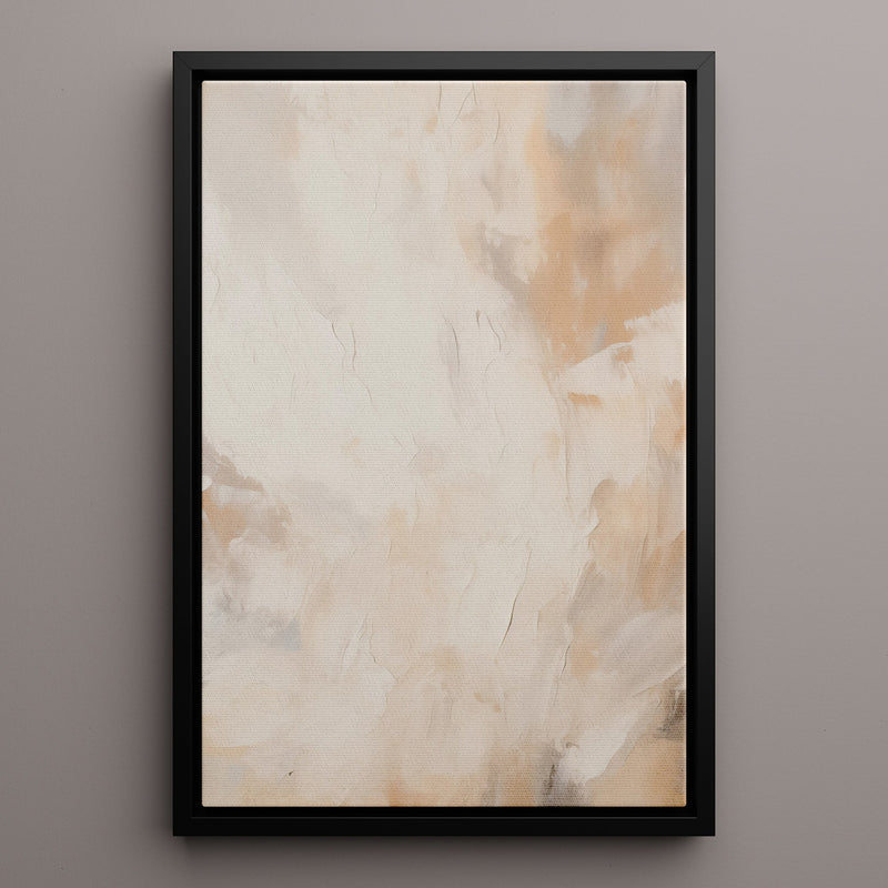 Canvas Wall Art Stretched Over Wooden Frame with Floating Frame and Brown Smoke Painting CV4134 - Al Rugaib Furniture