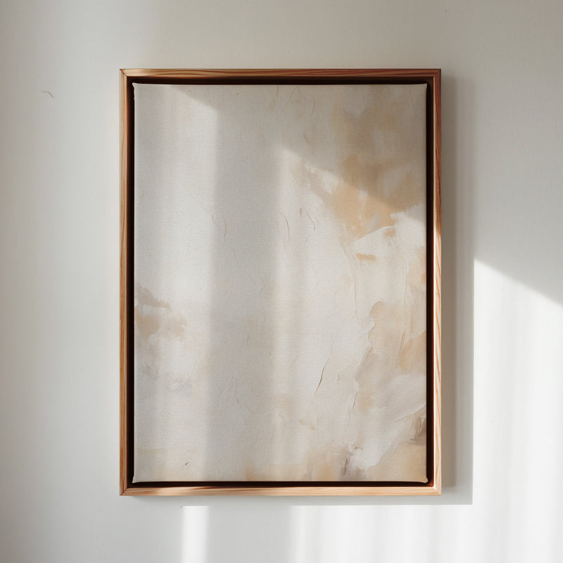 Canvas Wall Art Stretched Over Wooden Frame with Floating Frame and Brown Smoke Painting CV4134 - Al Rugaib Furniture