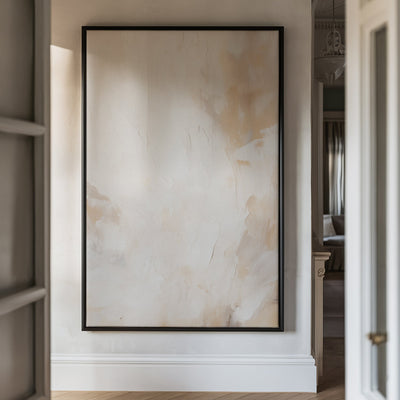 Canvas Wall Art Stretched Over Wooden Frame with Floating Frame and Brown Smoke Painting CV4134 - Al Rugaib Furniture