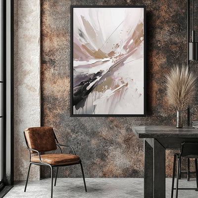 Canvas Wall Art Stretched Over Wooden Frame with Floating Frame and Brown Stain Painting CV4136 - Al Rugaib Furniture