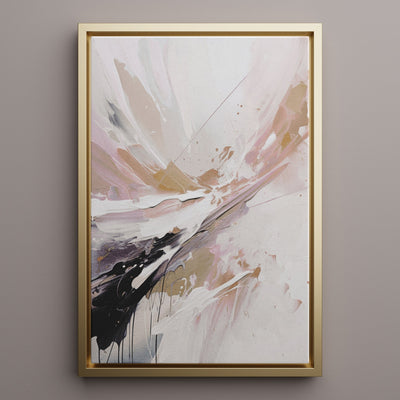 Canvas Wall Art Stretched Over Wooden Frame with Floating Frame and Brown Stain Painting CV4136 - Al Rugaib Furniture