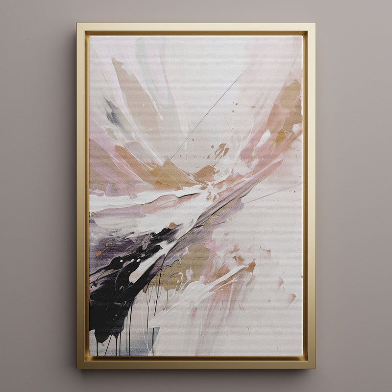 Canvas Wall Art Stretched Over Wooden Frame with Floating Frame and Brown Stain Painting CV4136 - Al Rugaib Furniture