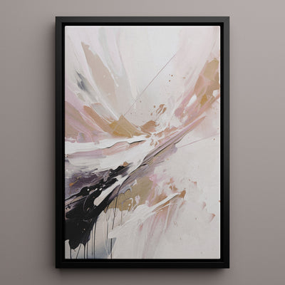 Canvas Wall Art Stretched Over Wooden Frame with Floating Frame and Brown Stain Painting CV4136 - Al Rugaib Furniture