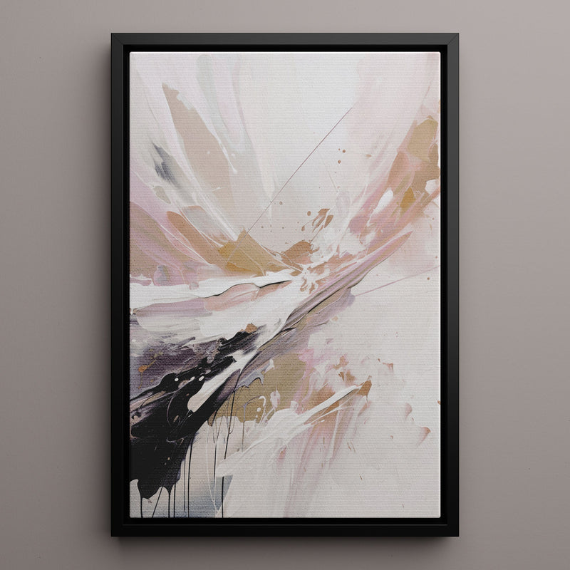Canvas Wall Art Stretched Over Wooden Frame with Floating Frame and Brown Stain Painting CV4136 - Al Rugaib Furniture