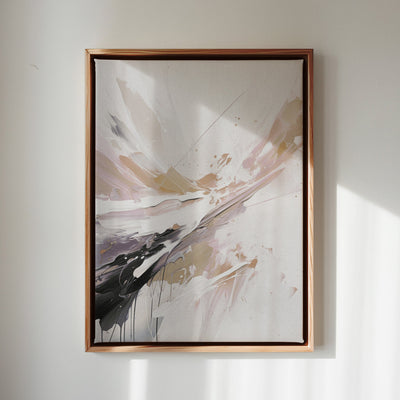 Canvas Wall Art Stretched Over Wooden Frame with Floating Frame and Brown Stain Painting CV4136 - Al Rugaib Furniture