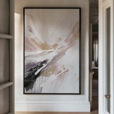 Canvas Wall Art Stretched Over Wooden Frame with Floating Frame and Brown Stain Painting CV4136 - Al Rugaib Furniture