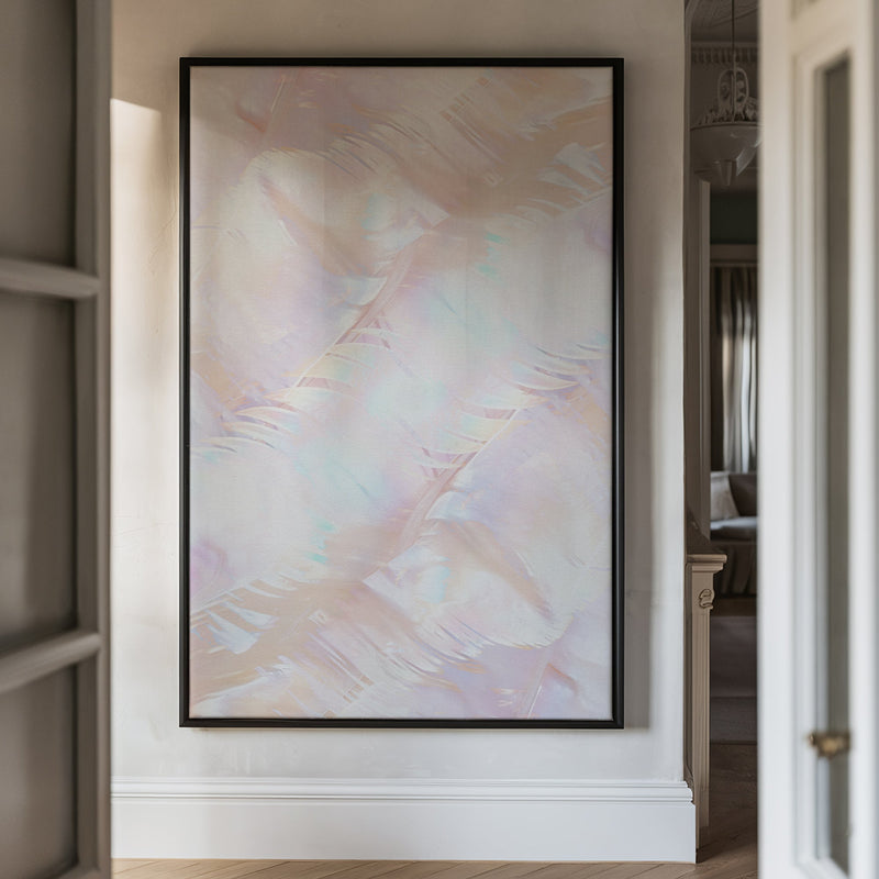 Canvas Wall Art Stretched Over Wooden Frame with Floating Frame and Colourful Painting CV4142 - Al Rugaib Furniture