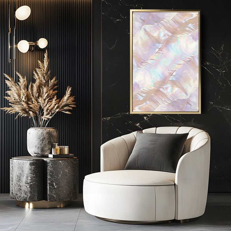 Canvas Wall Art Stretched Over Wooden Frame with Floating Frame and Colourful Painting CV4142 - Al Rugaib Furniture