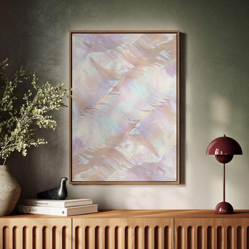 Canvas Wall Art Stretched Over Wooden Frame with Floating Frame and Colourful Painting CV4142 - Al Rugaib Furniture