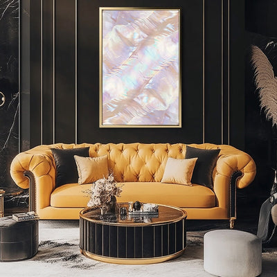 Canvas Wall Art Stretched Over Wooden Frame with Floating Frame and Colourful Painting CV4142 - Al Rugaib Furniture