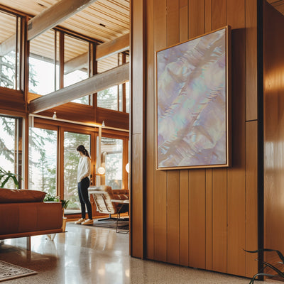 Canvas Wall Art Stretched Over Wooden Frame with Floating Frame and Colourful Painting CV4142 - Al Rugaib Furniture