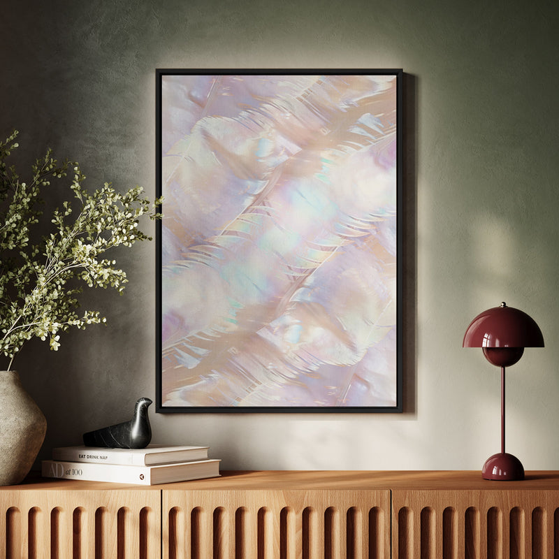 Canvas Wall Art Stretched Over Wooden Frame with Floating Frame and Colourful Painting CV4142 - Al Rugaib Furniture