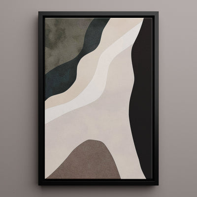 Canvas Wall Art Stretched Over Wooden Frame with Floating Frame and Cross Road Abstract Painting CV4146 - Al Rugaib Furniture