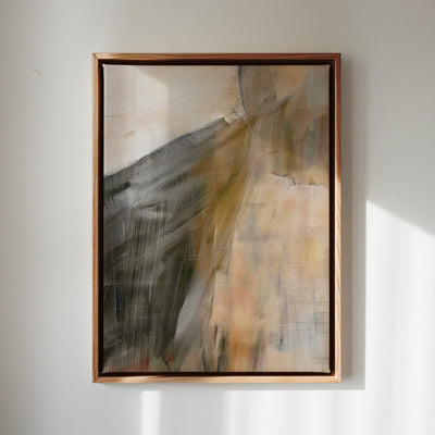 Canvas Wall Art Stretched Over Wooden Frame with Floating Frame and Dust Abstract Painting CV4149 - Al Rugaib Furniture