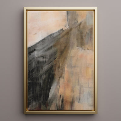 Canvas Wall Art Stretched Over Wooden Frame with Floating Frame and Dust Abstract Painting CV4149 - Al Rugaib Furniture