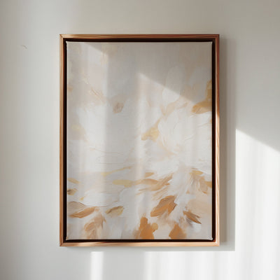 Canvas Wall Art Stretched Over Wooden Frame with Floating Frame and Floral Pattern Painting CV4157 - Al Rugaib Furniture