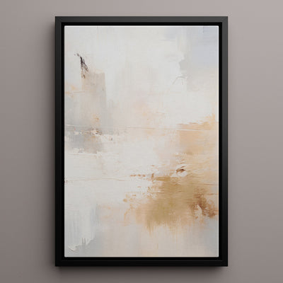 Canvas Wall Art Stretched Over Wooden Frame with Floating Frame and Gold Smoke Painting CV4169 - Al Rugaib Furniture