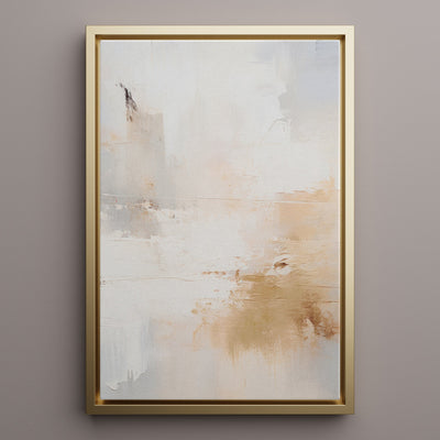 Canvas Wall Art Stretched Over Wooden Frame with Floating Frame and Gold Smoke Painting CV4169 - Al Rugaib Furniture