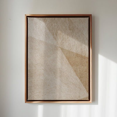 Canvas Wall Art Stretched Over Wooden Frame with Floating Frame and Golden Horse Abstract Painting CV4174 - Al Rugaib Furniture