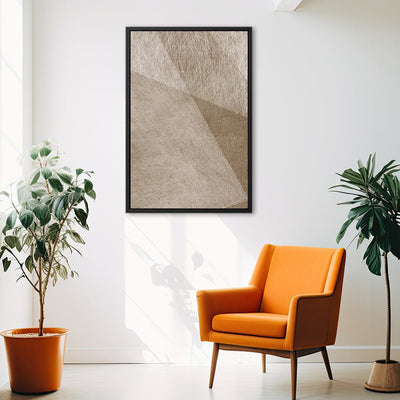 Canvas Wall Art Stretched Over Wooden Frame with Floating Frame and Golden Horse Abstract Painting CV4174 - Al Rugaib Furniture