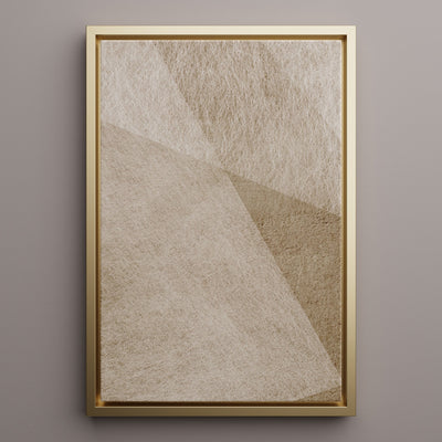 Canvas Wall Art Stretched Over Wooden Frame with Floating Frame and Golden Horse Abstract Painting CV4174 - Al Rugaib Furniture