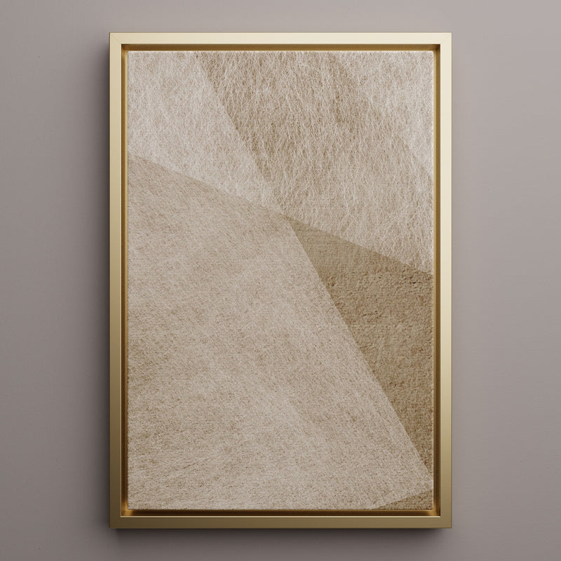 Canvas Wall Art Stretched Over Wooden Frame with Floating Frame and Golden Horse Abstract Painting CV4174 - Al Rugaib Furniture