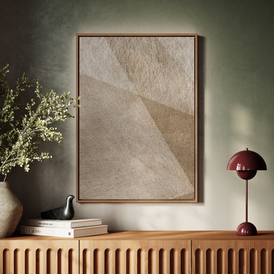 Canvas Wall Art Stretched Over Wooden Frame with Floating Frame and Golden Horse Abstract Painting CV4174 - Al Rugaib Furniture